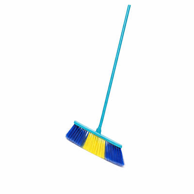 SOFT BROOM PLASTIC COATED WOODEN HANDLE
