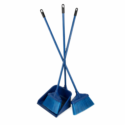 DUST PAN WITH BRUSH LONG HANDLE
