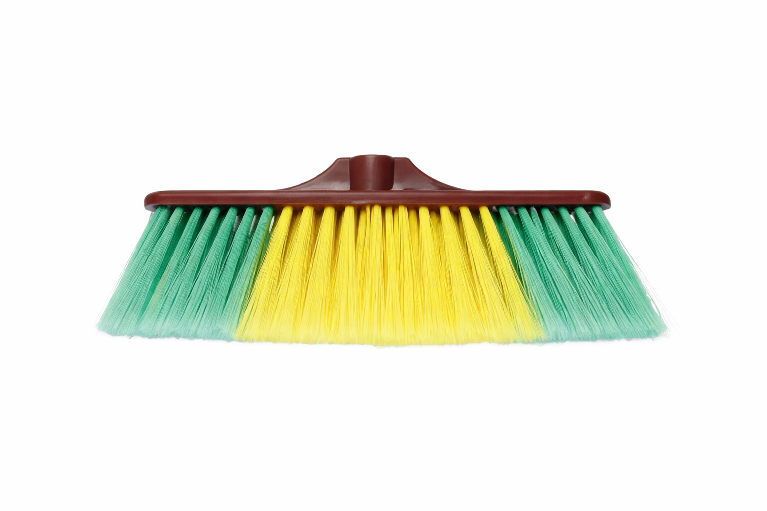 SOFT BROOM PAINTED PLASTIC COATED WOODEN HANDLE