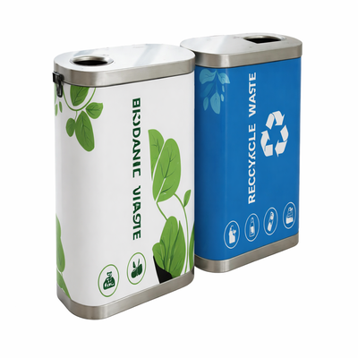 DEFRESH DUAL WASTE SEGREGRATION BIN BIODEGRADABLE & RECYCLEBLE