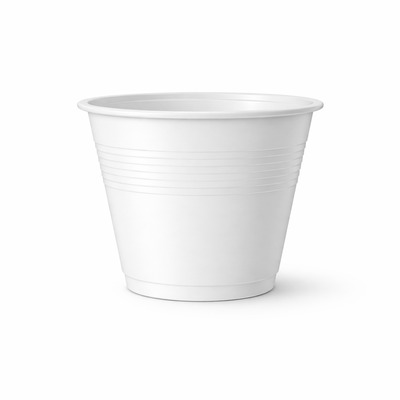 WHITE PLASTIC CUP